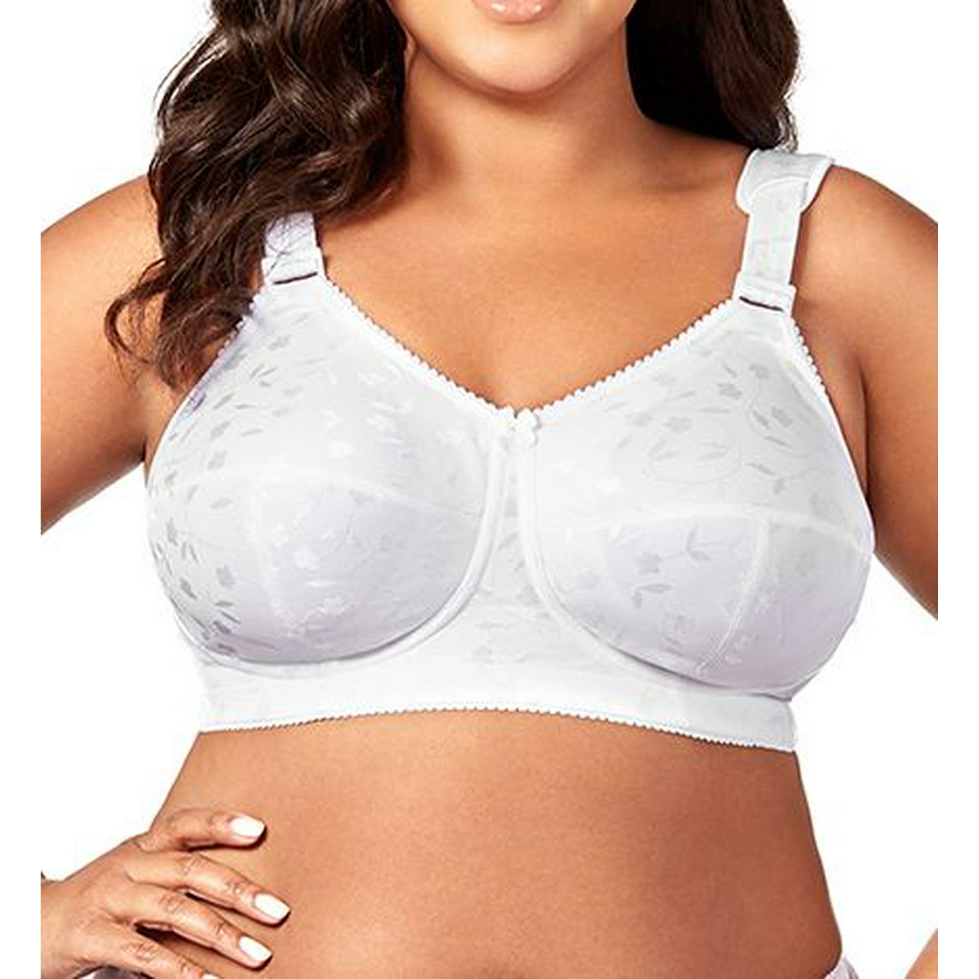 White Bra Soft cup Full Firm Support Wide Strap